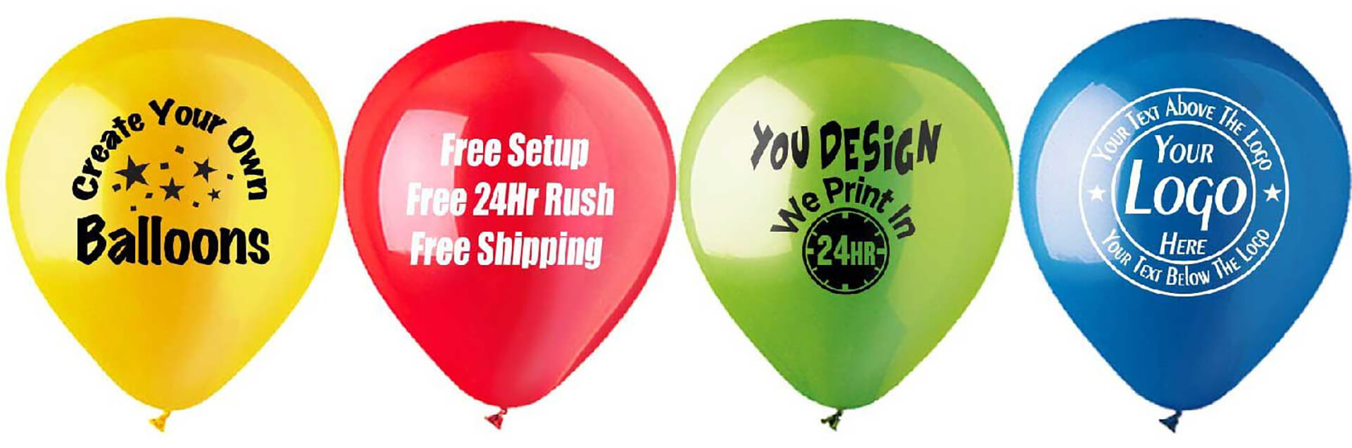 besøgende Om Effektivt Custom Balloons and Napkins Ready in 24Hr