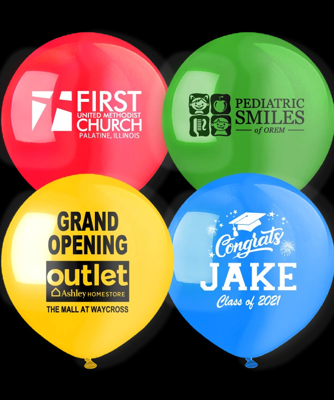 Custom Jumbo Balloons in Round Shape.