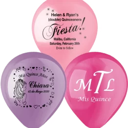 Custom Quinceañera Balloons