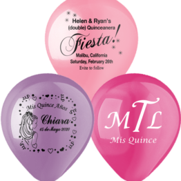 12 inch Qinceanera balloons