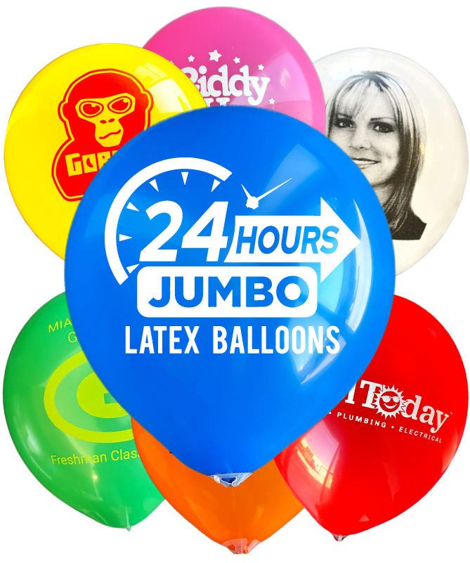 24-Hours-Jumbo-Balloons Jumbo Balloons - Custom Printed - 24-Hour Shipping - Image 1