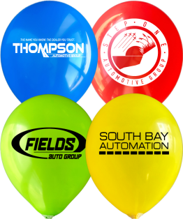 Auto Dealer Balloons Latex