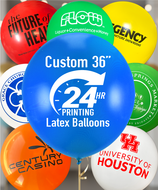 36" custom latex balloons giant balloons