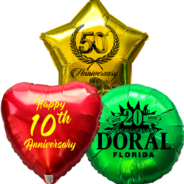 Custom Anniversary Mylar Balloons
