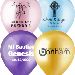 Custom Baptism Balloons