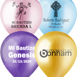 Custom Baptism Balloons