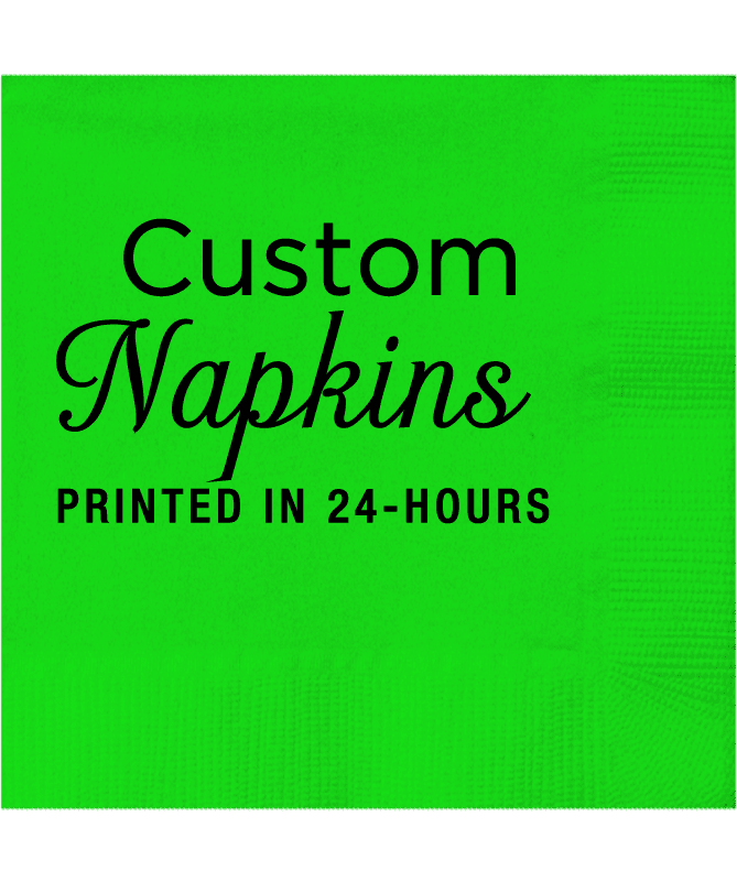 cocktail napkins with logo
