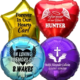 Memorial Mylar Foil Balloons