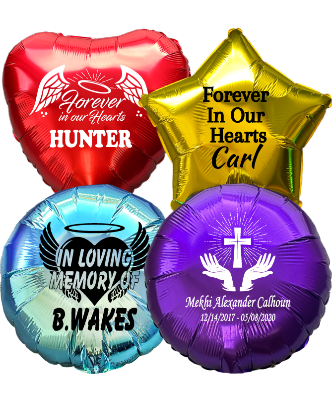 Memorial Mylar Balloons