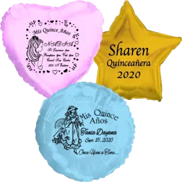 Quinceañera Mylar Balloons