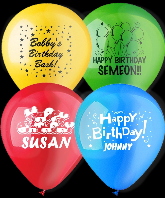 Customizable Design Balloons.