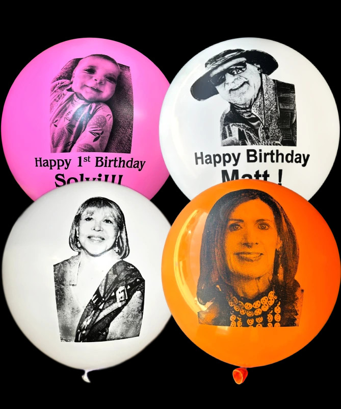 Giant Balloons with photo.