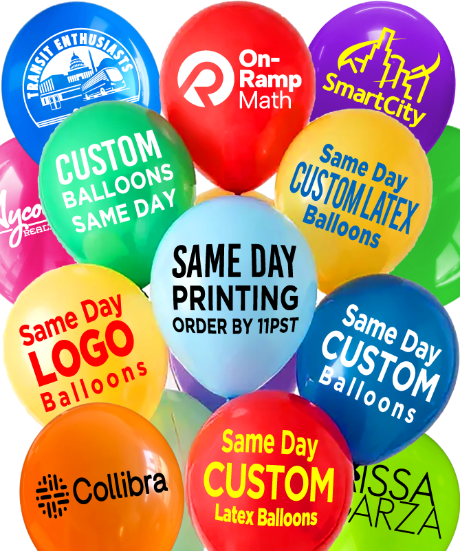 same day custom balloons – personalized balloon printing fast