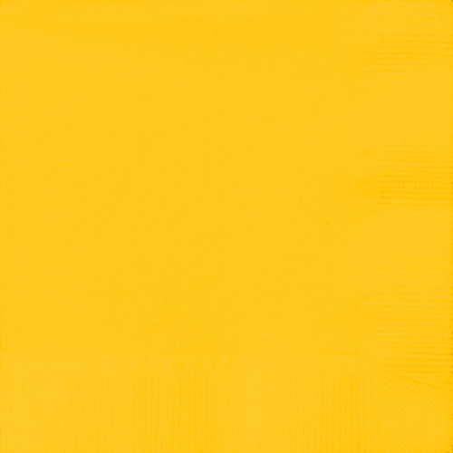 Sunshine Yellow Custom Napkins Same Day Printing