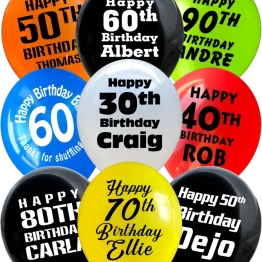 Birthday Balloons with Names