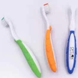 Personalized Kids Toothbrush with Logo Turtle Shape