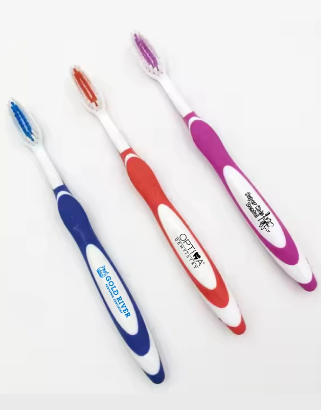 Personalized Toothbrush with Rubber Handle.