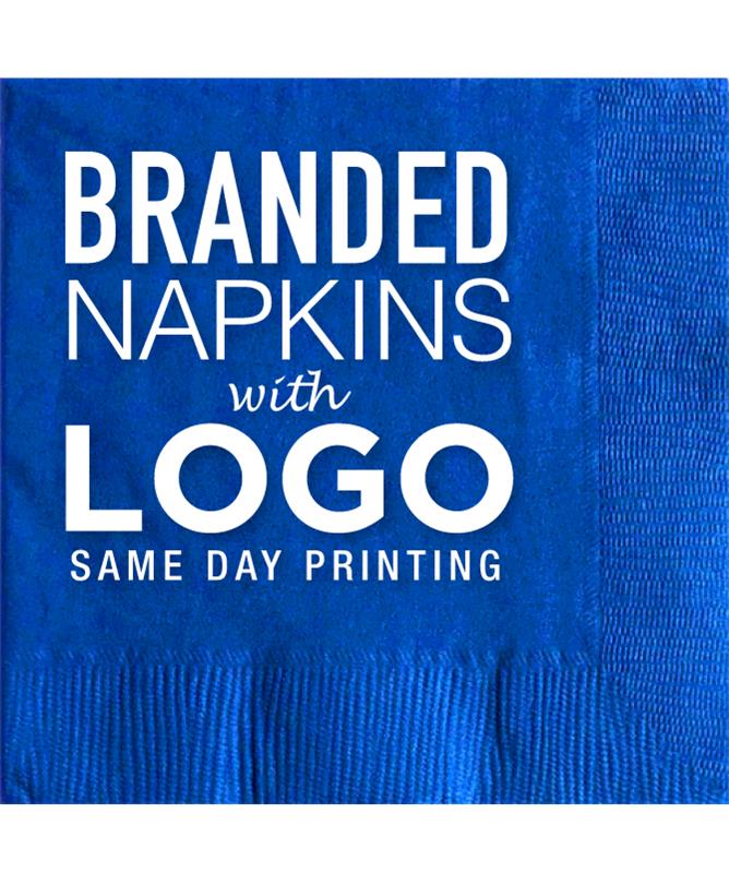 same day custom lunch napkins order today