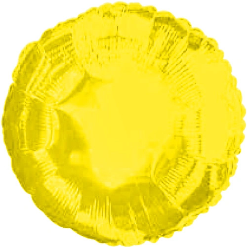 Yellow Mylar Balloon.