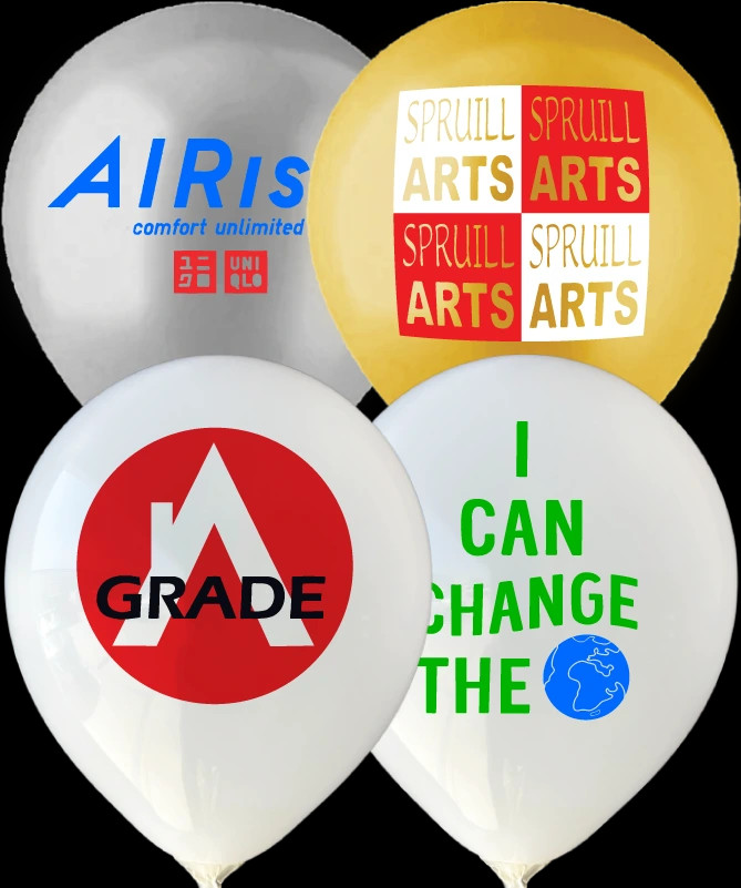 Custom Latex Balloons Multi-Color Imprint.